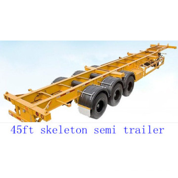 45ft Skeletal Semi Trailer mit Skeleton Suspension